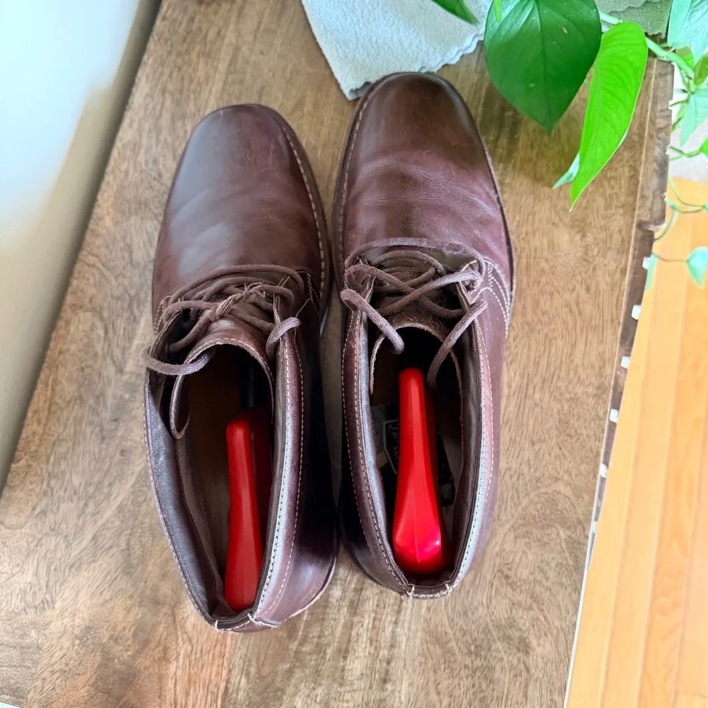 Cole Haan Tolan Nike Air Chukka Boot Men 11.5 Leather Lace Up Ankle Casual Dress
